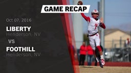 Recap: Liberty  vs. Foothill  2016