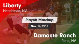 Matchup: Liberty  vs. Damonte Ranch  2016