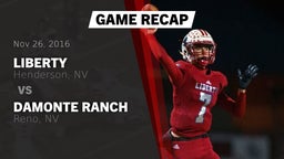 Recap: Liberty  vs. Damonte Ranch  2016