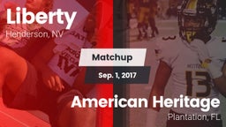 Matchup: Liberty  vs. American Heritage  2017