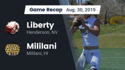 Recap: Liberty  vs. Mililani  2019