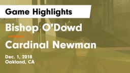 Bishop O'Dowd  vs Cardinal Newman   Game Highlights - Dec. 1, 2018