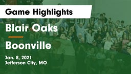 Blair Oaks  vs Boonville  Game Highlights - Jan. 8, 2021