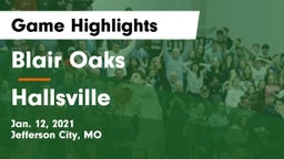 Blair Oaks  vs Hallsville  Game Highlights - Jan. 12, 2021
