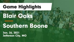 Blair Oaks  vs Southern Boone  Game Highlights - Jan. 26, 2021