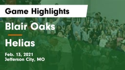 Blair Oaks  vs Helias  Game Highlights - Feb. 13, 2021