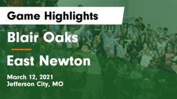 Blair Oaks  vs East Newton  Game Highlights - March 12, 2021