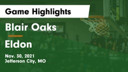 Blair Oaks  vs Eldon  Game Highlights - Nov. 30, 2021