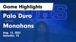 Palo Duro  vs Monahans  Game Highlights - Aug. 12, 2022