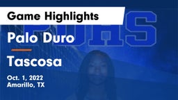 Palo Duro  vs Tascosa  Game Highlights - Oct. 1, 2022
