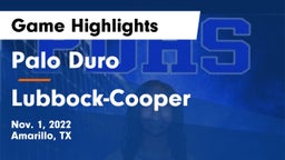 Palo Duro  vs Lubbock-Cooper  Game Highlights - Nov. 1, 2022
