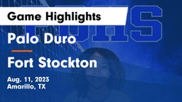 Palo Duro  vs Fort Stockton  Game Highlights - Aug. 11, 2023