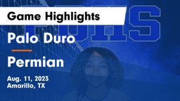 Palo Duro  vs Permian  Game Highlights - Aug. 11, 2023