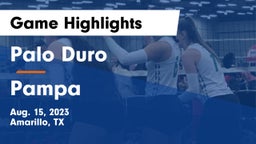 Palo Duro  vs Pampa  Game Highlights - Aug. 15, 2023