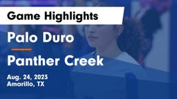 Palo Duro  vs Panther Creek  Game Highlights - Aug. 24, 2023