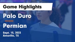 Palo Duro  vs Permian  Game Highlights - Sept. 15, 2023