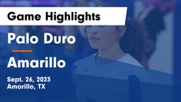 Palo Duro  vs Amarillo  Game Highlights - Sept. 26, 2023