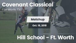 Matchup: Covenant Classical vs. Hill School - Ft. Worth 2017