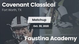 Matchup: Covenant Classical vs. Faustina Academy 2020