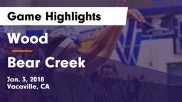 Wood  vs Bear Creek  Game Highlights - Jan. 3, 2018