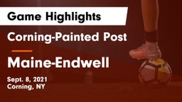 Corning-Painted Post  vs Maine-Endwell  Game Highlights - Sept. 8, 2021