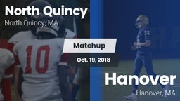 Matchup: North Quincy High vs. Hanover  2018