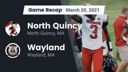 Recap: North Quincy  vs. Wayland  2021