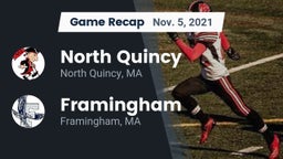 Recap: North Quincy  vs. Framingham  2021