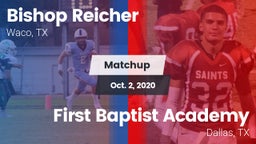 Matchup: Reicher Catholic vs. First Baptist Academy 2020