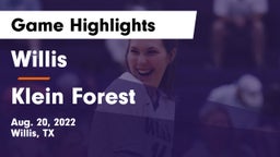 Willis  vs Klein Forest Game Highlights - Aug. 20, 2022