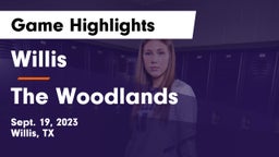 Willis  vs The Woodlands  Game Highlights - Sept. 19, 2023