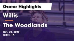 Willis  vs The Woodlands  Game Highlights - Oct. 20, 2023