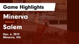 Minerva  vs Salem  Game Highlights - Dec. 6, 2019
