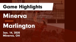 Minerva  vs Marlington  Game Highlights - Jan. 14, 2020