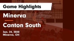 Minerva  vs Canton South  Game Highlights - Jan. 24, 2020