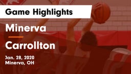Minerva  vs Carrollton  Game Highlights - Jan. 28, 2020