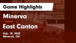 Minerva  vs East Canton  Game Highlights - Feb. 18, 2020