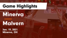 Minerva  vs Malvern Game Highlights - Jan. 19, 2021
