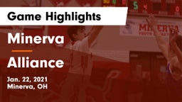 Minerva  vs Alliance  Game Highlights - Jan. 22, 2021