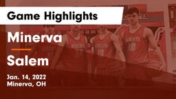 Minerva  vs Salem  Game Highlights - Jan. 14, 2022