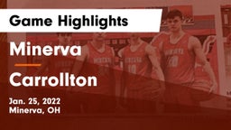 Minerva  vs Carrollton  Game Highlights - Jan. 25, 2022