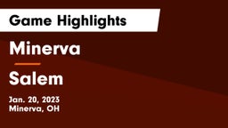 Minerva  vs Salem  Game Highlights - Jan. 20, 2023