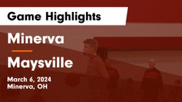 Minerva  vs Maysville  Game Highlights - March 6, 2024