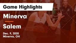 Minerva  vs Salem  Game Highlights - Dec. 9, 2020