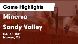 Minerva  vs Sandy Valley  Game Highlights - Feb. 11, 2021