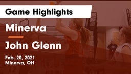 Minerva  vs John Glenn  Game Highlights - Feb. 20, 2021