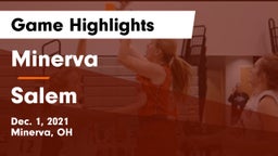 Minerva  vs Salem  Game Highlights - Dec. 1, 2021