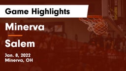 Minerva  vs Salem  Game Highlights - Jan. 8, 2022