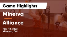 Minerva  vs Alliance  Game Highlights - Jan. 12, 2022