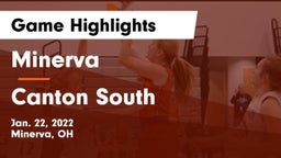 Minerva  vs Canton South  Game Highlights - Jan. 22, 2022